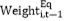 Formula:Weighti,t-1Eq