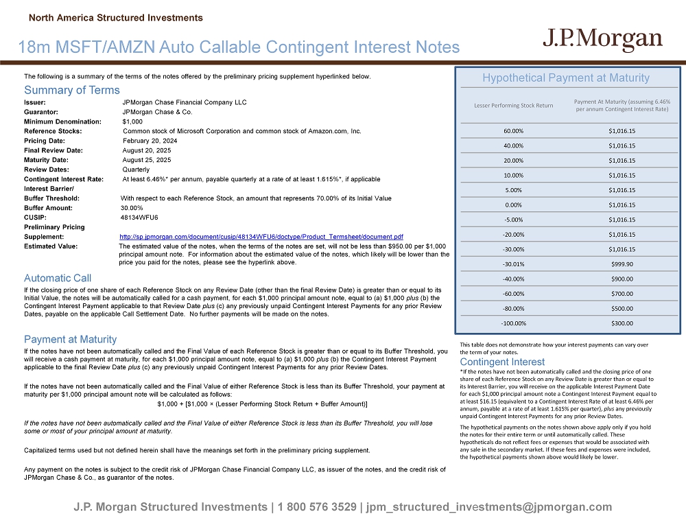 JPMorgan Chase Financial Company LLC