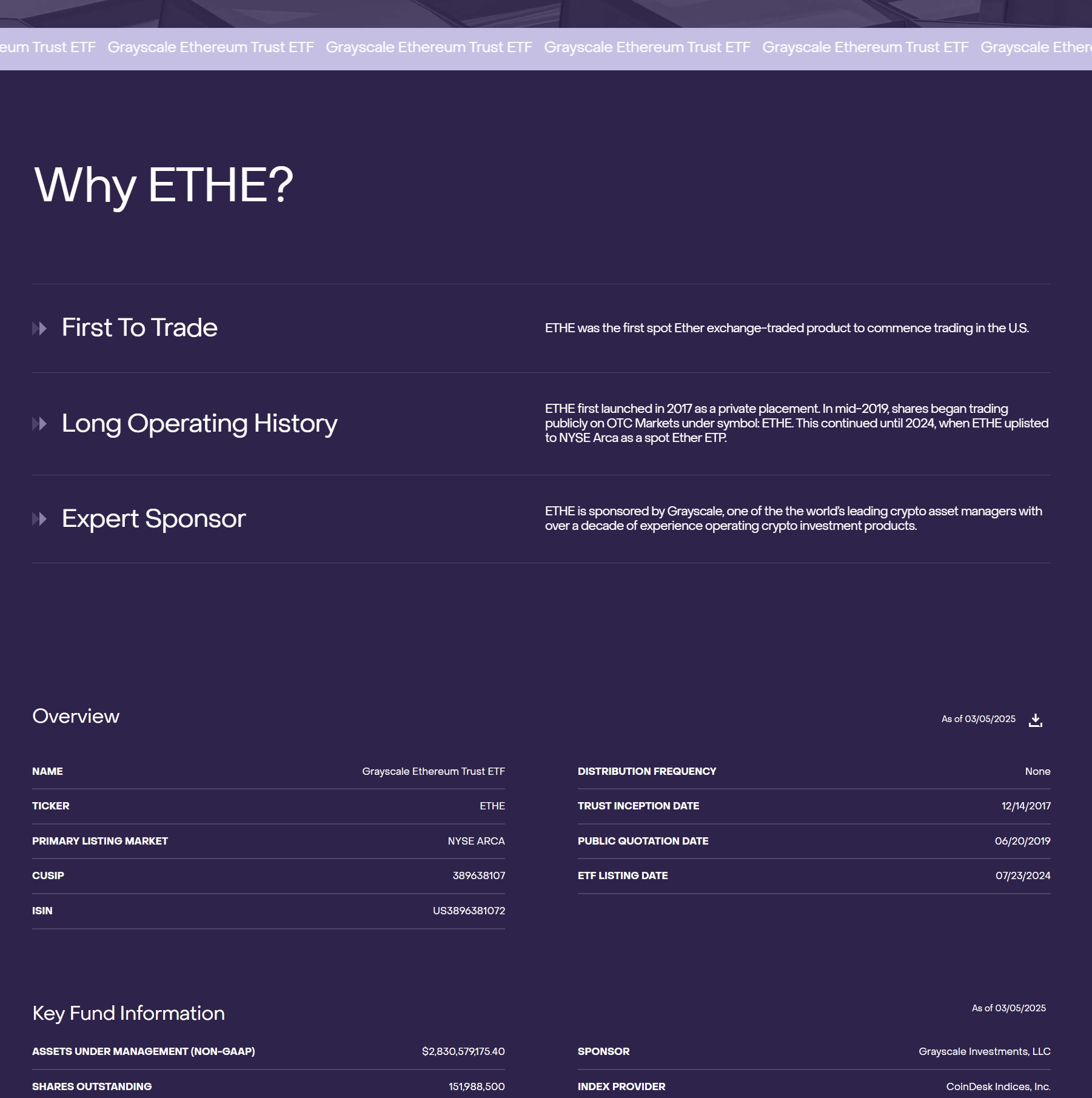 Form FWP Grayscale Ethereum Trust Filed by: Grayscale Ethereum Trust ETF
