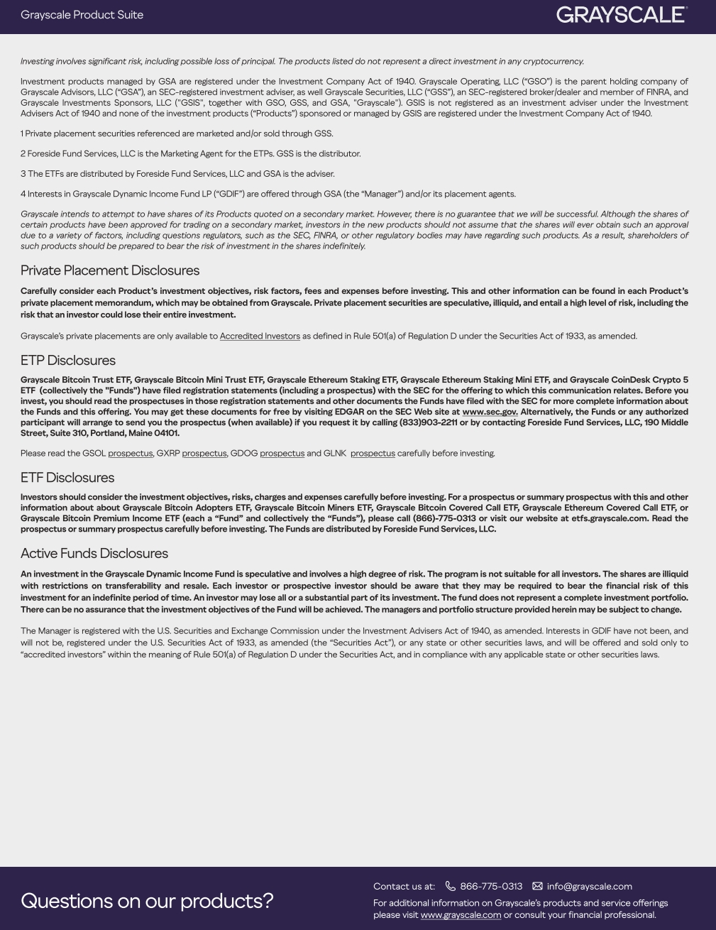 Form FWP Grayscale Ethereum Staki Filed by: Grayscale Ethereum Staking Mini  ETF