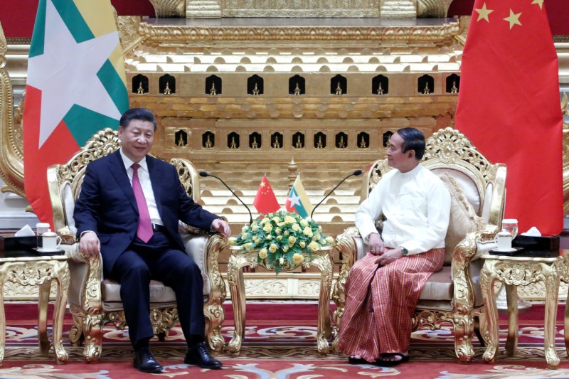 Image result for Myanmar China agreement Two countries president