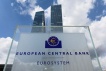 FILE PHOTO: Signage is seen outside the European Central Bank (ECB) building, in Frankfurt, Germany, July 21, 2022. REUTERS/Wolfgang Rattay