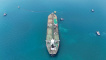 FILE PHOTO: Drone view of oil tanker HELGA berthed at one of Iraq's southern offshore oil terminals near Basra, April 24, 2026. REUTERS/Mohammed Aty/File Photo